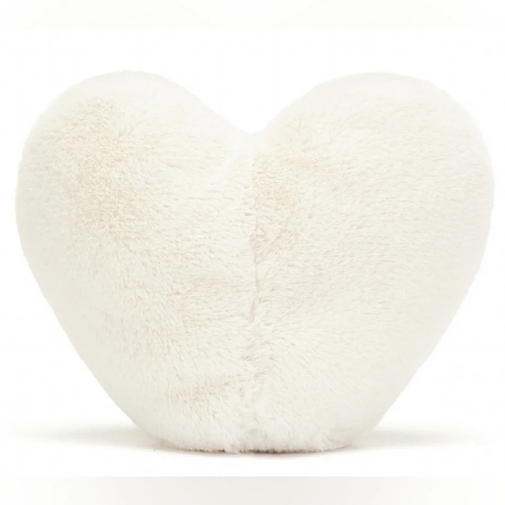 Jellycat Amuseable White Heart 4x5"  NWT - Picture 3 of 5